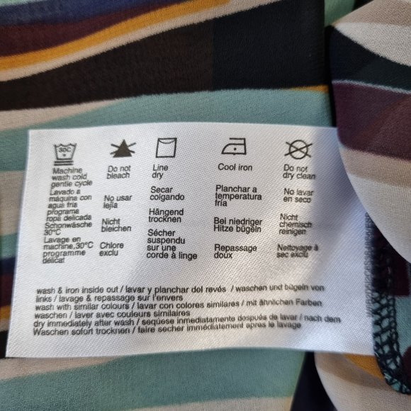 Esprit Women's Sheer Abstract Print Blouse Size M - Picture 8 of 10